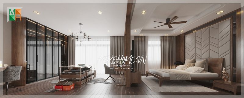Hãy thể hiện sự ngưỡng mộ và suy nghĩ kỹ lưỡng về thiết kế phòng ngủ kết hợp phòng thay đồ để tạo ra một không gian sống đẹp và tiện nghi cho gia đình.